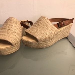 Cordani Italian espadrille wedge size 37